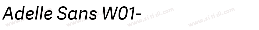 Adelle Sans W01字体转换 Adelle Sans W01字体转换